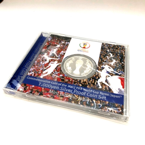 2002 FIFA ワールドカップ記念貨幣 1000円銀貨 プルーフ貨幣セット　